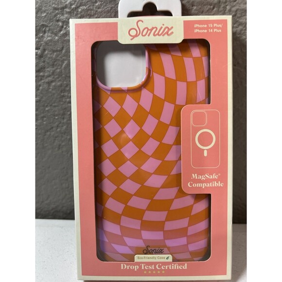 Sonix Apple iPhone 15 Plus/iPhone 14 Plus Case with MagSafe - Checkmate Pink - Picture 1 of 2